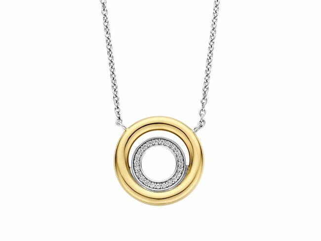 Ti Sento | Collier | Argent | Bicolore | Oxyde de Zirconium | ø17.80mm | 34105ZY