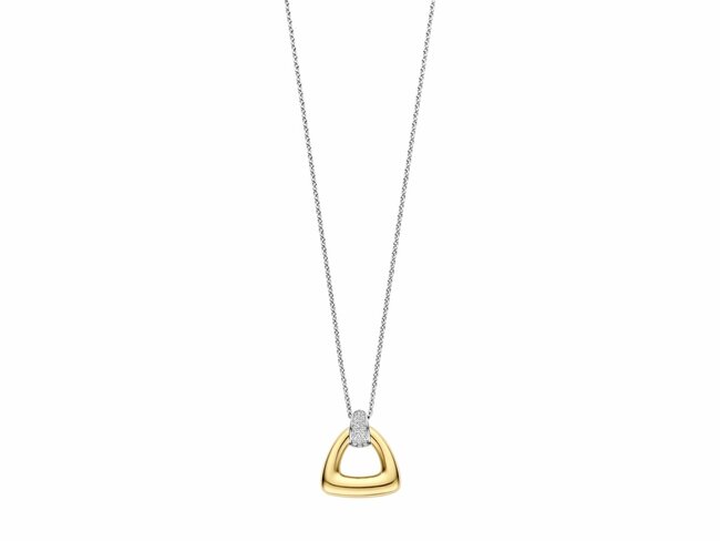 Ti Sento | Collier | Argent | Bicolore | Oxyde de Zirconium | 19.30 x 21mm | 34108ZY