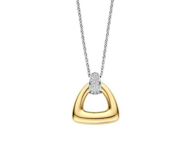Ti Sento | Collier | Argent | Bicolore | Oxyde de Zirconium | 19.30 x 21mm | 34108ZY