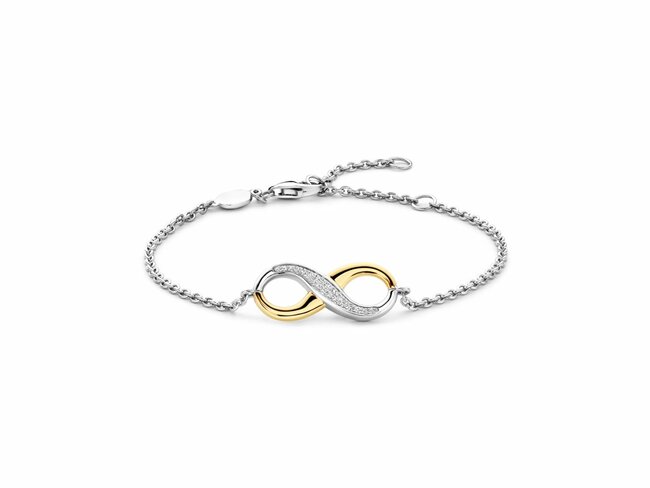 Ti Sento | Bracelet | Argent | Bicolore | Oxyde de Zirconium | Infini | 2823ZY