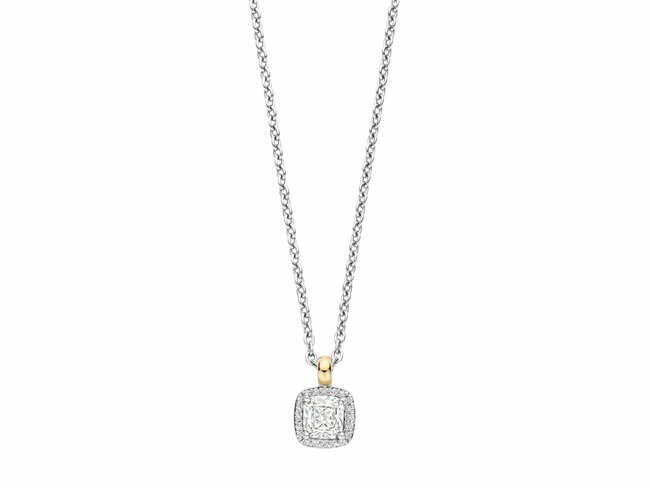 Ti Sento | Collier | Argent | Bicolore | Oxyde de Zirconium | 7.30mm | 34103ZY