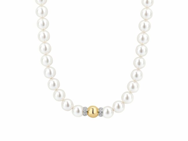 Ti Sento | Collier | Argent | Bicolore | Perles Synthétiques | ø8mm | 34112YP