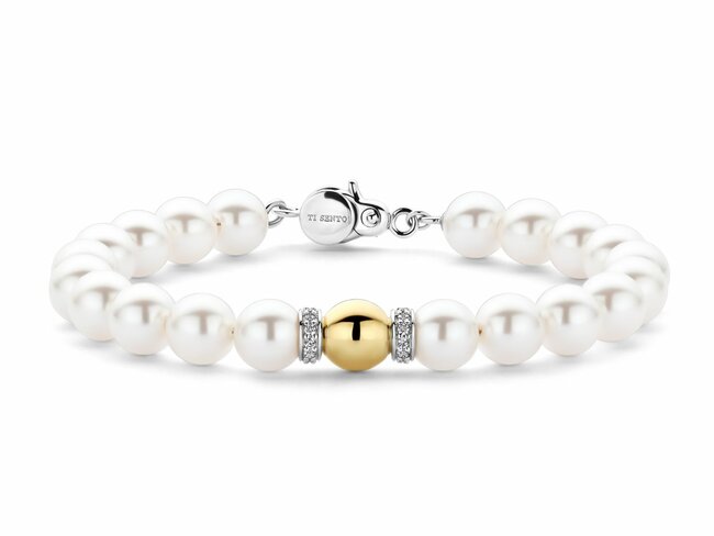 Ti Sento | Bracelet | Argent | Bicolore | Oxyde de Zirconium | ø8mm | 23088YP