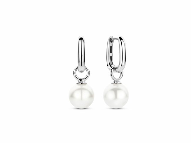 Ti Sento | Boucles d'Oreilles | Argent | Perles Synthétiques | ø10mm | 7848WP