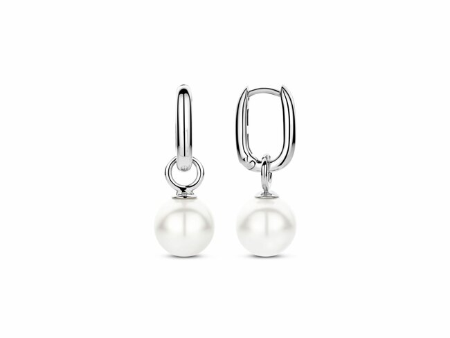 Ti Sento | Boucles d'Oreilles | Argent | Perles Synthétiques | ø10mm | 7848WP