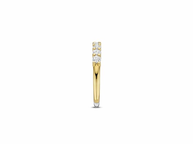 Ti Sento | Bague | Argent | Plaqué Or | Oxyde de Zirconium | 3mm | 12381ZY