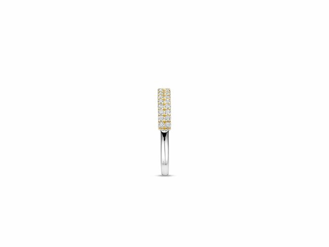 Ti Sento | Bague | Argent | Plaqué Or | Oxyde de Zirconium | 12366ZY