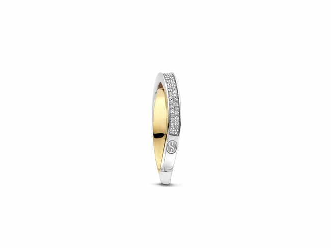 Ti Sento | Bague | Argent | Bicolore | Oxyde de Zirconium | 12395ZY