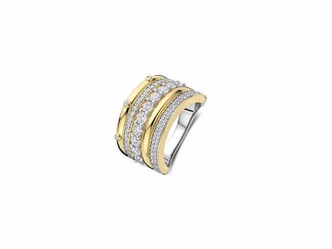 Ti Sento | Bague | Argent | Bicolore | Oxyde de Zirconium | 12396ZY