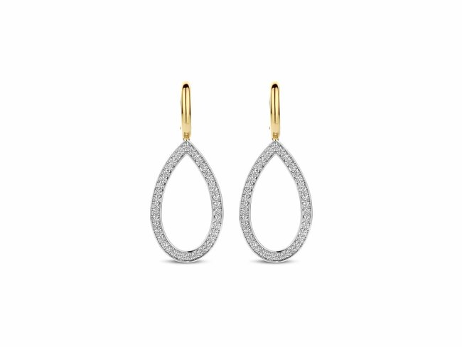 Ti Sento | Boucles d'Oreilles | Argent | Plaqué Or | Oxyde de Zirconium | 78039ZY Ti Sento | Boucles d'Oreilles | Argent | Plaqué Or | Oxyde de Zirconium | 78039ZY