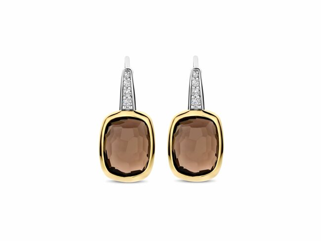 Ti Sento | Boucles d'Oreilles | Argent | Plaqué Or | Oxyde de Zirconium | 78041SQ Ti Sento | Boucles d'Oreilles | Argent | Plaqué Or | Oxyde de Zirconium | 78041SQ