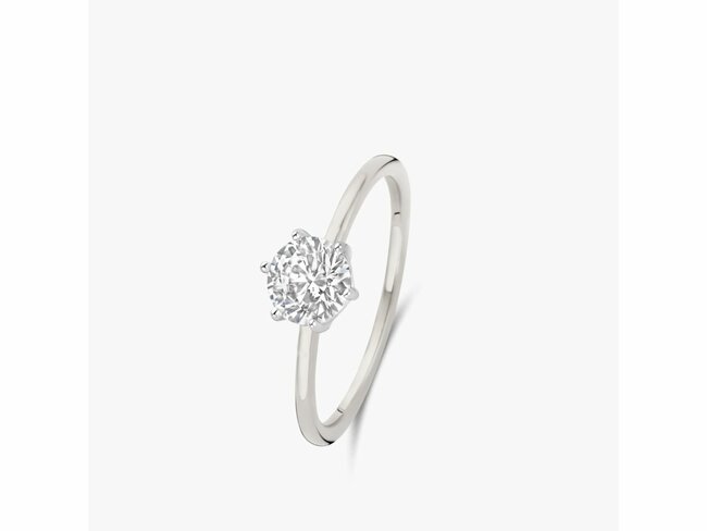 Diamants de Laboratoire | Bague | Or Blanc | Diamant de Synthèse 1.50ct | 91WB75/$