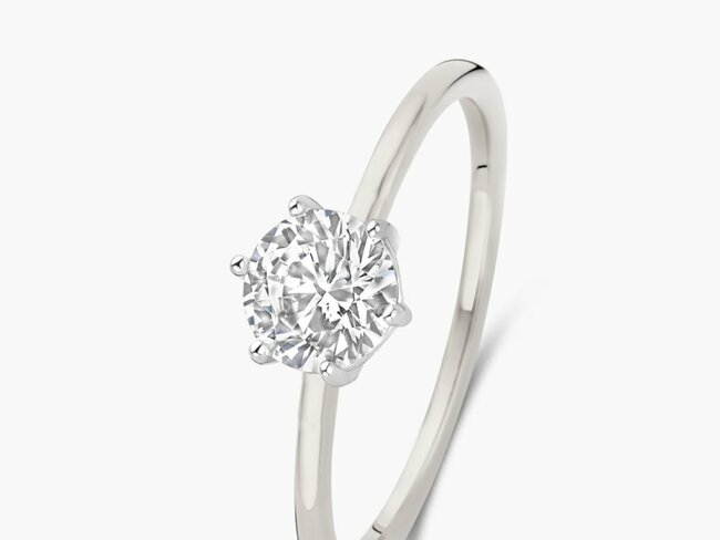 Diamants de Laboratoire | Bague | Or Blanc | Diamant de Synthèse 1.50ct | 91WB75/$