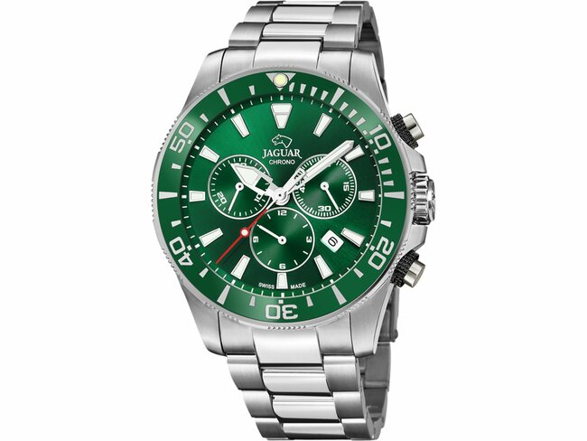 Jaguar | Homme | Quartz | Swiss Made | Chrono | Acier Inoxydable | ø43.5mm | J861/4 Jaguar | Homme | Quartz | Swiss Made | Chrono | Acier Inoxydable | ø43.5mm | J861/4
