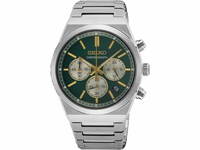 Seiko | Homme | Quartz | Chrono | Acier Inoxydable | Vert | ø40mm |  SSB461P1