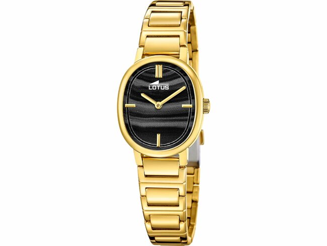 Lotus | Femme | Quartz | Acier Inoxydable Doré | Montre + Bijou | 24.7mm | 19013/5