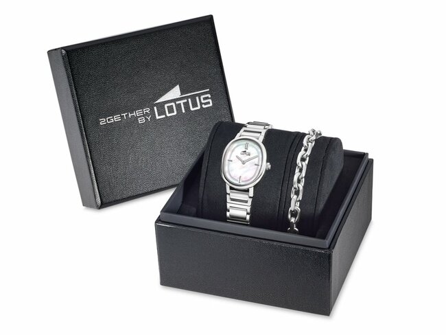 Lotus | Femme | Quartz | Acier Inoxydable | Montre + Bijou | 25.7mm | 19012/1