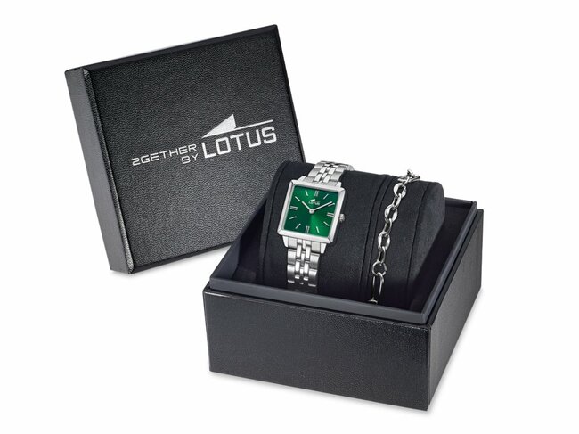 Lotus | Femme | Quartz | Acier Inoxydable | Montre + Bracelet Bijou | 26mm |19010/5