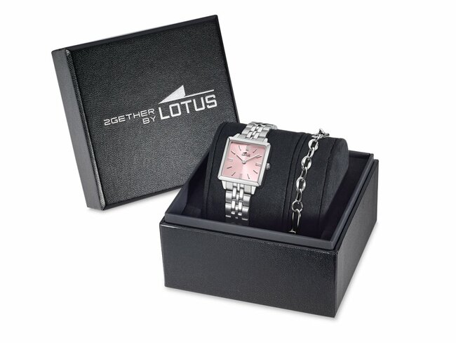 Lotus | Femme | Quartz | Acier Inoxydable | Montre + Bijou | 26mm | 19010/2