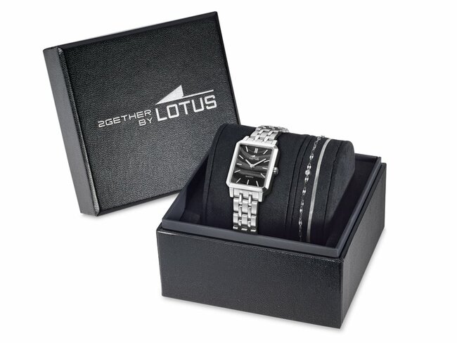 Lotus | Femme | Quartz | Acier Inoxydable | Montre + Bijou | 22mm | 19008/5