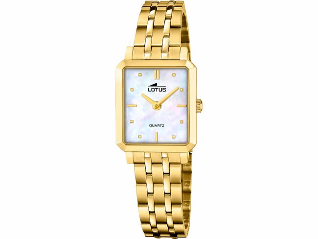 Lotus | Femme | Quartz | Acier Inoxydable Doré | Montre + Bijou | 22mm | 19009/1