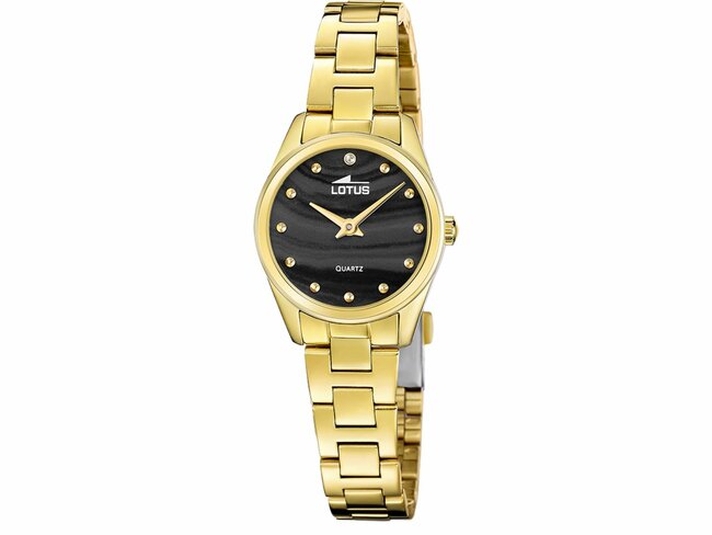 Lotus | Femme | Quatrz | Acier Inoxydable Doré | Montre + Bijou | 26mm | 19007/4