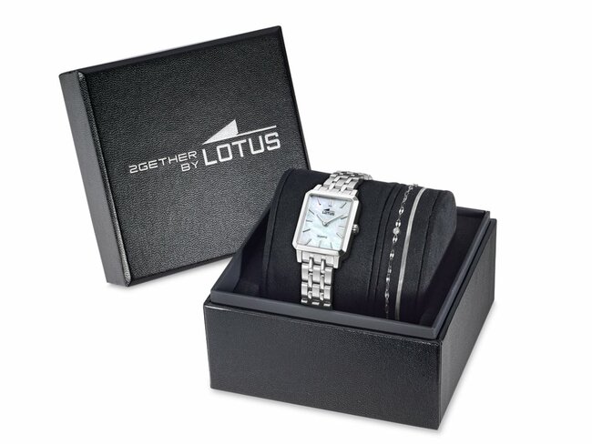 Lotus | Femme | Quartz | Acier Inoxydable | Montre + Bijou | 22mm | 19008/1
