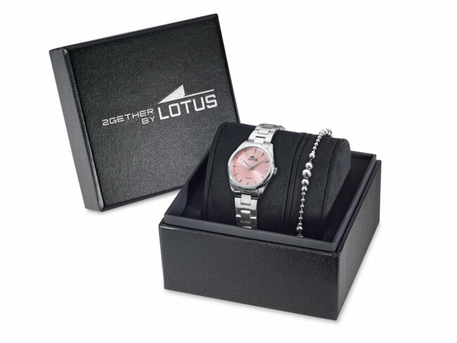 Lotus | Femme | Quartz | Acier Inoxydable | Montre + Bijou | 26mm | 19006/2 Lotus | Femme | Quartz | Acier Inoxydable | Montre + Bijou | 26mm | 19006/2