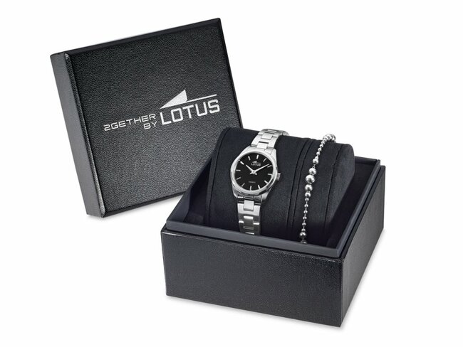Lotus | Femme | Quartz | Acier Inoxydable | Montre + Bijou | 26mm | 19006/4 Lotus | Femme | Quartz | Acier Inoxydable | Montre + Bijou | 26mm | 19006/4