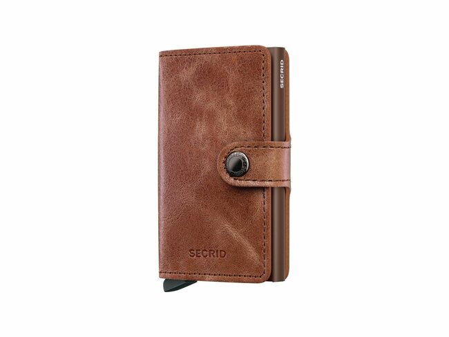 Secrid | Porte-Cartes | Miniwallet | Vintage | MV-Cognac-Brown
