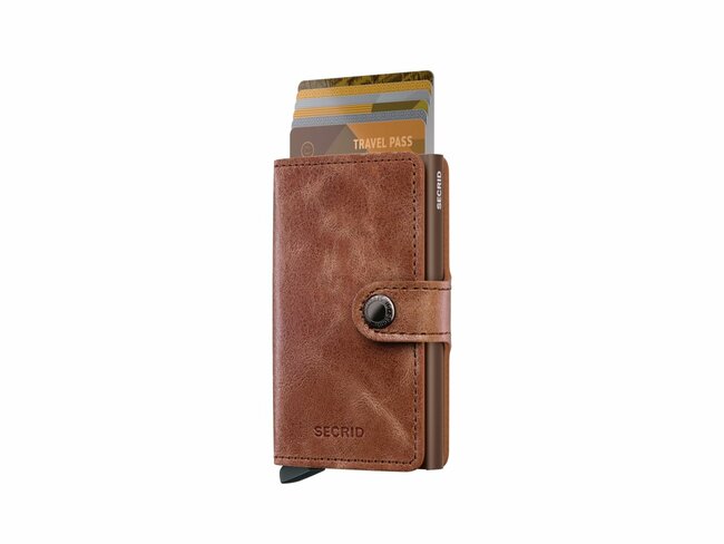 Secrid | Porte-Cartes | Miniwallet | Vintage | MV-Cognac-Brown