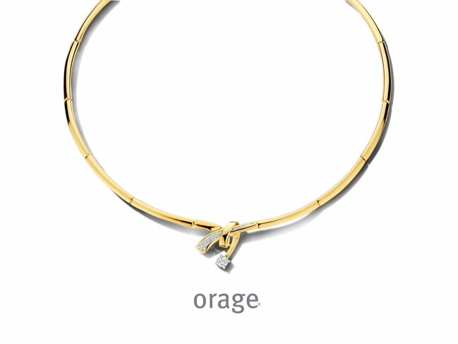 Orage | Collier | Plaqué Or | Oxyde De Zirconium | BA317 Orage | Collier | Plaqué Or | Oxyde De Zirconium | BA317