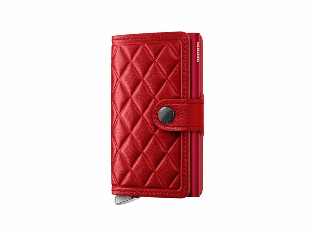 Secrid | Porte-Cartes | Premium | Miniwallet | Emboss Diamond Red | MEd-Red+