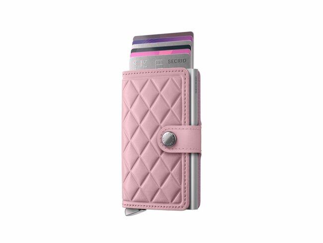 Secrid | Porte-Cartes | Premium | Miniwallet | Emboss Diamond | MEd-Rose+