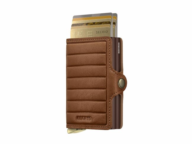 Secrid | Porte-Cartes | Premium | Twiwallet | Emboss Lines | TEl-Cognac+