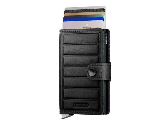 Secrid | Porte-Cartes | Miniwallet | Premium | Emboss Lines | MEl-Black+