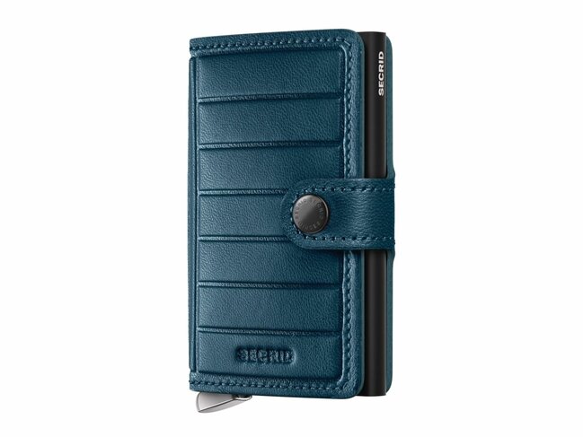 Secrid | Porte-Cartes | Premium | Miniwallet | Emboss Lines | MEl-Teal+