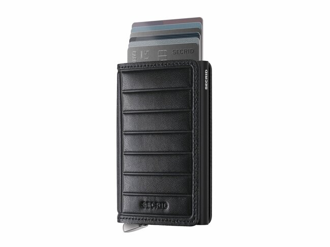 Secrid | porte-Cartes | Premium | Sliwallet | Emboss Lines | SEl-Black+
