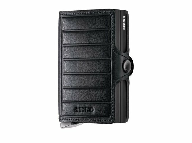 Secrid | Porte-Cartes | Premium | Twinwallet | Emboss Lines | TEl-Black+