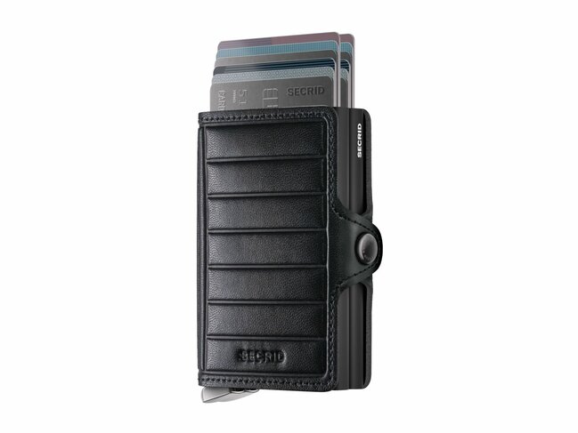 Secrid | Porte-Cartes | Premium | Twinwallet | Emboss Lines | TEl-Black+