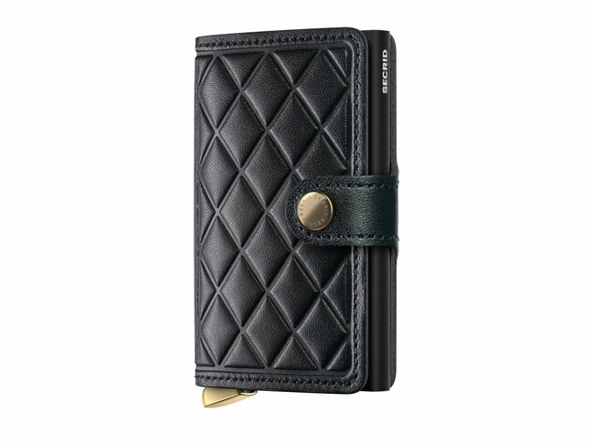 Secrid | Porte-Cartes | Premium | Miniwallet | Emboss Diamond | MEd-Black+