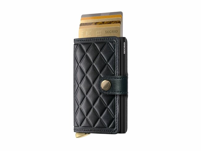 Secrid | Porte-Cartes | Premium | Miniwallet | Emboss Diamond | MEd-Black+