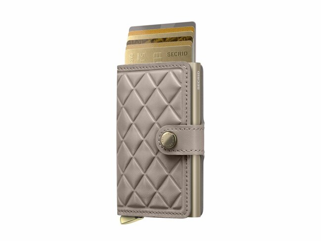 Secrid | Porte-Cartes | Premium | Miniwallet | Emboss Diamond | MEd-Chalk+