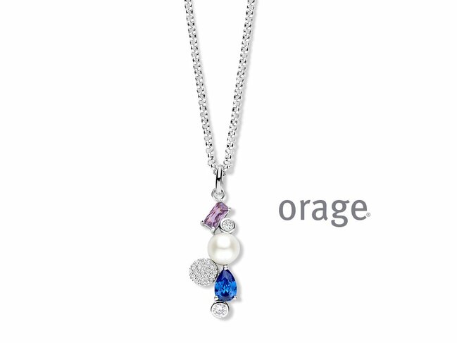 Orage | Collier | Argent | Oxyde de Zirconium | BB033 Orage | Collier | Argent | Oxyde de Zirconium | BB033