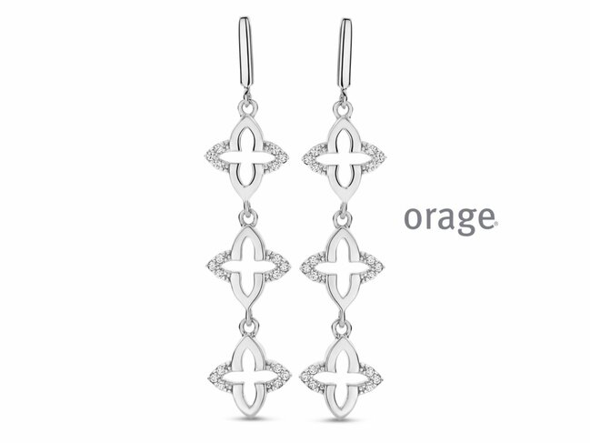 Orage | Boucles d'Oreilles | Argent | Oxyde de Zirconium | BB037 Orage | Boucles d'Oreilles | Argent | Oxyde de Zirconium | BB037
