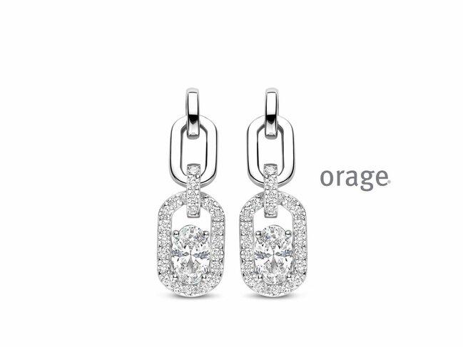 Orage | Boucles d'Oreilles | Argent | Oxyde de Zirconium | BB050