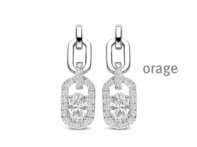 Orage | Boucles d'Oreilles | Argent | Oxyde de Zirconium | BB050