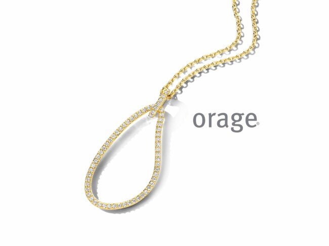 Orage | Collier | Plaqué Or | Oxyde de Zirconium | BB061