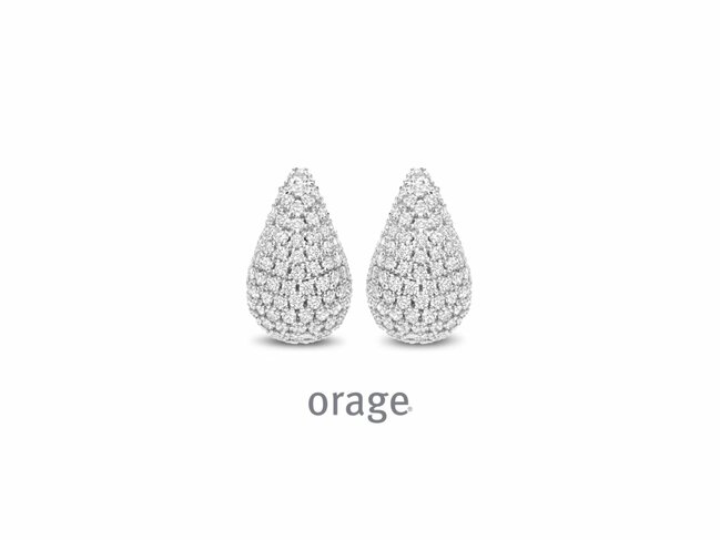 Orage | Boucles d'Oreilles | Argent | Oxyde de Zirconium | BB069