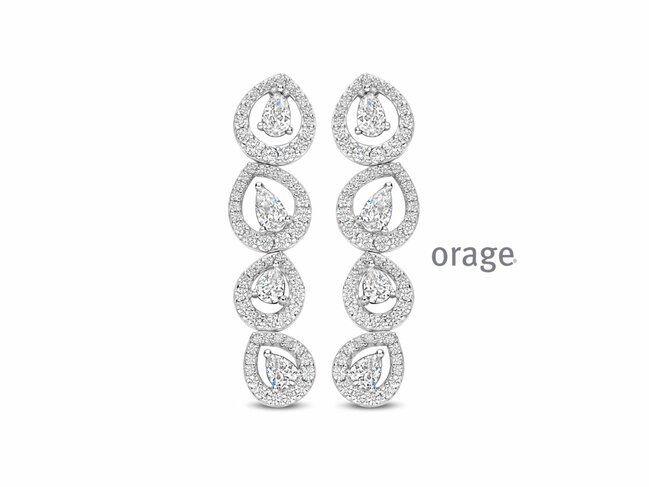 Orage | Boucles d'Oreilles | Argent | Oxyde de Zirconium | BB091